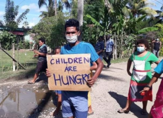 Fiji villagers hungry