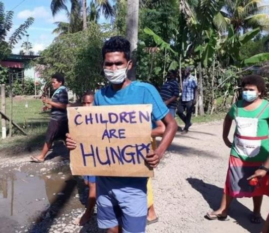 Fiji villagers hungry