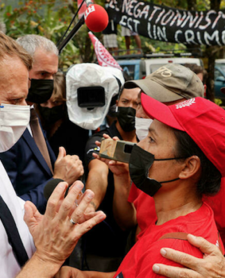 Macron says Paris owes ‘debt’ to French Polynesia over nuclear tests French President Emmanuel Macron in Tahiti