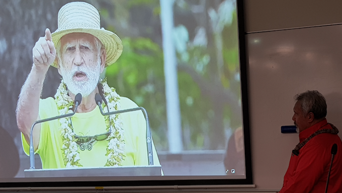 Moruroa e Tatou leader Hiro Tefaarere