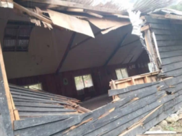Bombed Mabugi village church