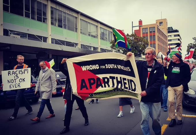 Hamilton Springbok protest march 2021
