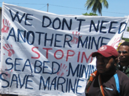 A PNG protest against seabed mining
