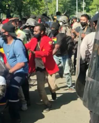 Papuan students protests against Otsus