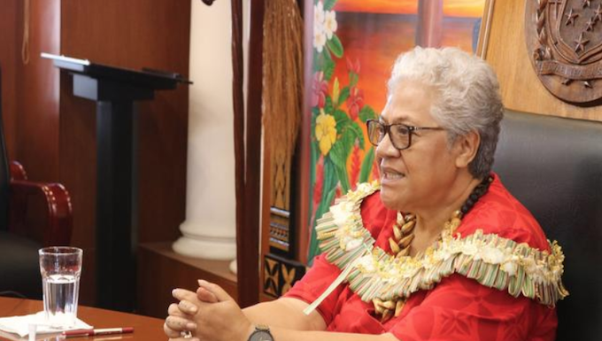 Samoan Prime Minister Fiamē Naomi Mata'afa