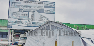 A tent at CWM Hospital, Suva