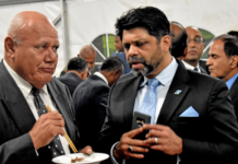 Fiji's Viliame Gavoka and AG Aiyaz Sayed-Khaiyum
