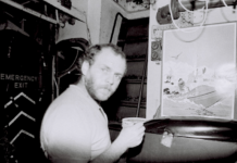 Davey Edward in RW workshop 1985