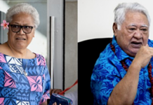 Samoan PM Fiame Naomi Mata'afa and former PM Tuilaepa