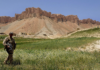A New Zealand soldier on patrol in Bamiyan Province
