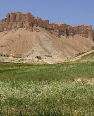 A New Zealand soldier on patrol in Bamiyan Province
