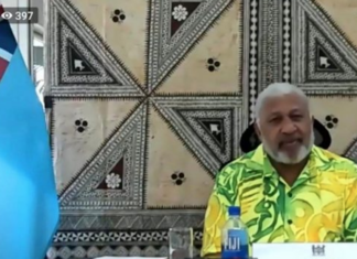 Incoming Pacific Islands Forum chair Voreqe Bainimarama 2021