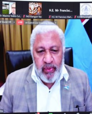 Fiji Prime Minister Voreqe Bainimarama SIDS