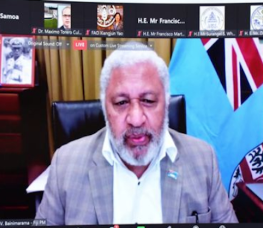 Fiji Prime Minister Voreqe Bainimarama SIDS
