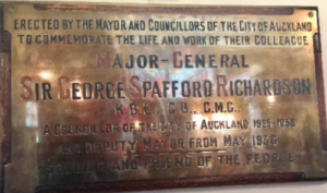 Auckland Town Hall plaque