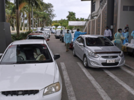 Suva's drive through vaccination centre