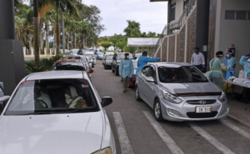 Suva's drive through vaccination centre