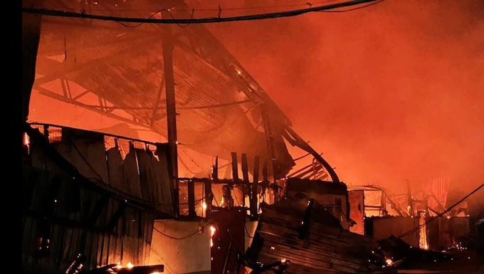 Tappoos warehouse fire, Fiji 010821