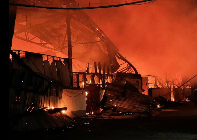 Tappoos warehouse fire, Fiji 010821