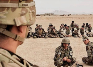 US trainers in Afghanistan