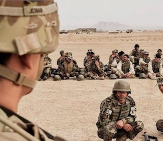 US trainers in Afghanistan