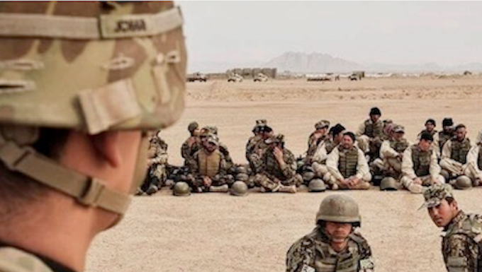 US trainers in Afghanistan