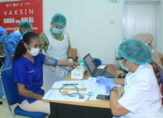 Vaccinations in Karubaga Regional Hospital in Tolikara Regency, Papua