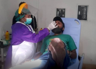 Papuan activist Victor Yeimo being examined in Jayapura hospital 270821