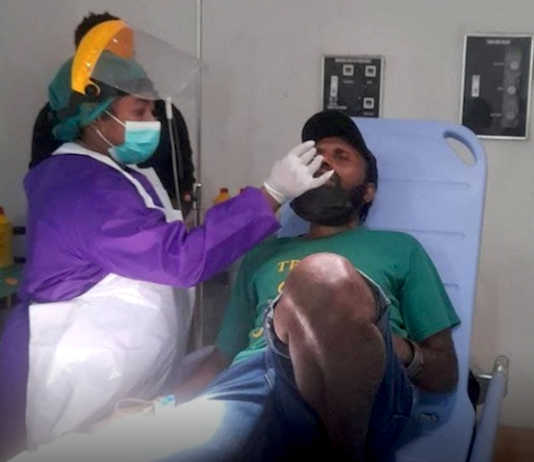 Papuan activist Victor Yeimo being examined in Jayapura hospital 270821