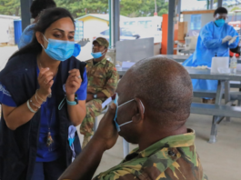 Covid-19 training for PNG Defence Force
