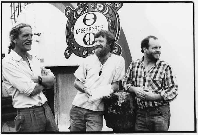 Davey Edward (right) witjh Henk Haazen and David Robie 1986