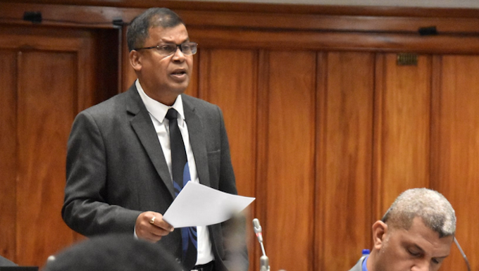 ‘My way or highway’ bill a product of Fiji dictatorship, says Prasad Opposition NFP Leader Professor Biman Prasad speaking in Fiji Parliament