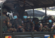 Troops of the Myanmar military