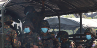 Troops of the Myanmar military