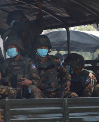 Troops of the Myanmar military