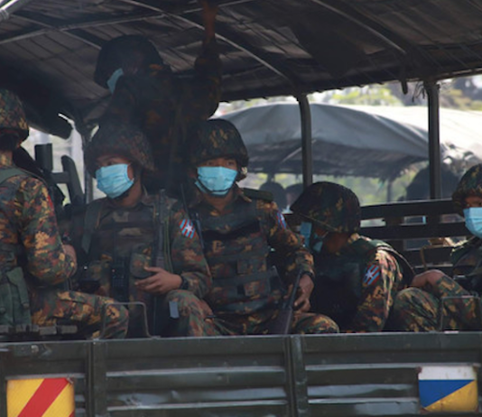 Troops of the Myanmar military