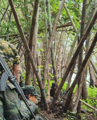 Burmese People's Defence Force (PDF) troops