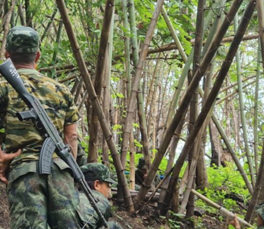 Burmese People's Defence Force (PDF) troops