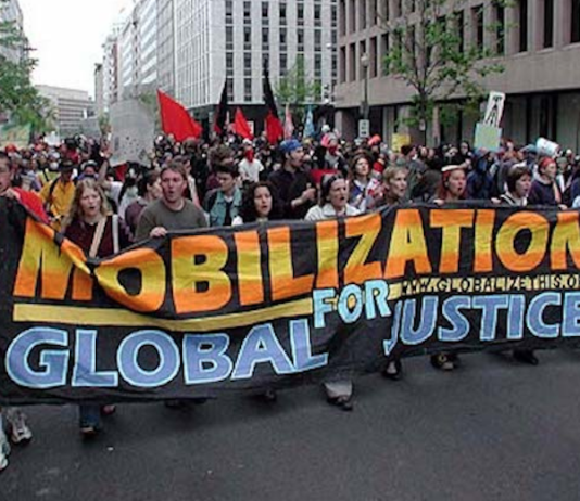 Activists protest against World Bank policies