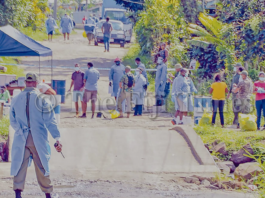 Fiji Ministry of Health medicFiji covid swab tests in Qauia, Lami