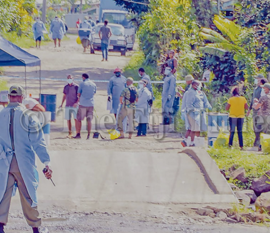 Fiji Ministry of Health medicFiji covid swab tests in Qauia, Lami