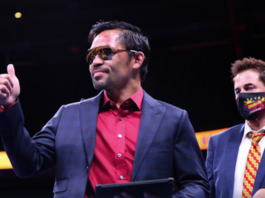 Filipino boxer-turned-politician Manny Pacquiao