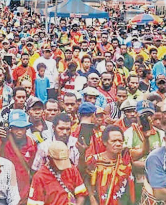 Maprik, East Sepik, independence rally