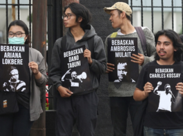 Papuan political prisoners protest