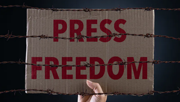Slippery slope for Fiji’s media in politically charged climate Press Freedom poster