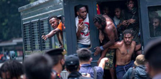 Arrested Papuan activists in Jakarta 300921