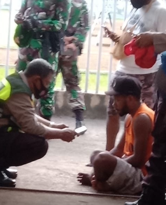 Police arrest spectator at Papua Games for wearing Morning Star T-shirt Police question Brother Frater Anton Syufi