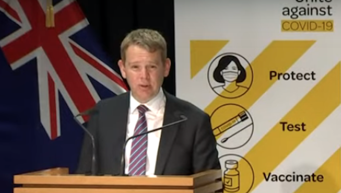 Covid-19 Response Minister Chris Hipkins