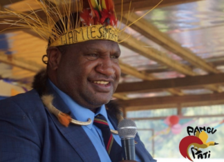 PNG Prime Minister James Marape