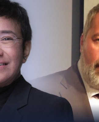 Rappler's Maria Ressa and Russia's Dmitry Muratov